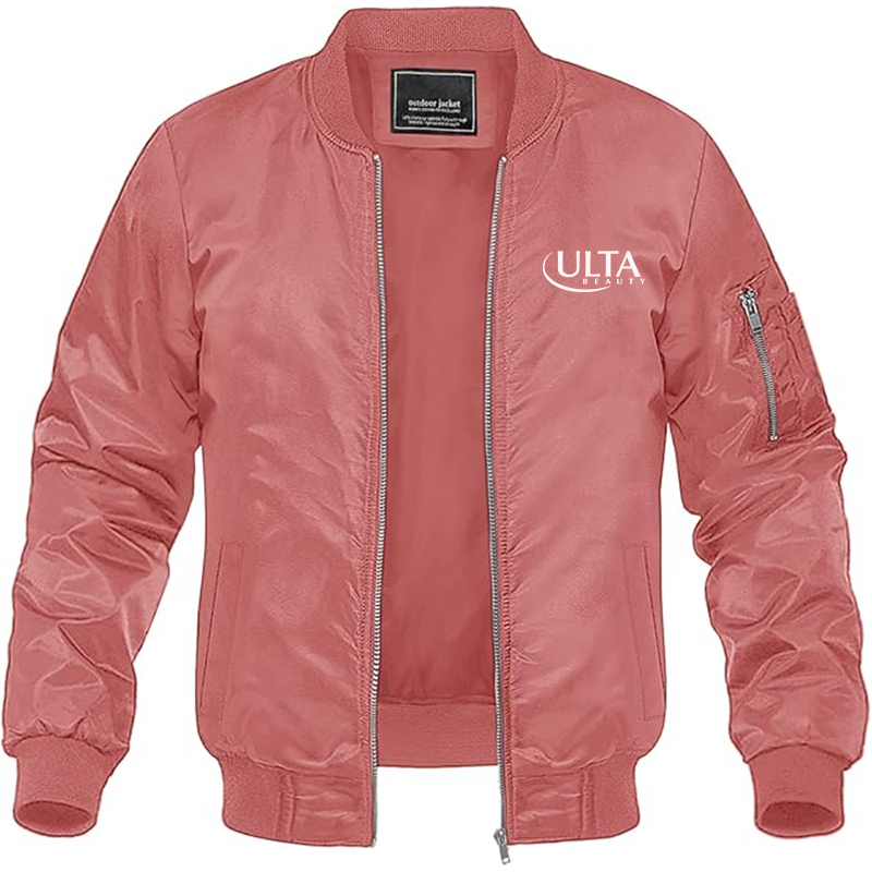 Men's Ulta Beauty  Lightweight Bomber Jacket Windbreaker Softshell Varsity Jacket Coat